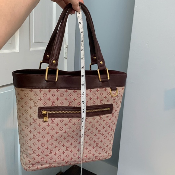 2003 authentic Louis Vuitton Lucille GM maroon and brown / tan shoulder bag - Picture 5 of 17